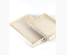 Load image into Gallery viewer, Raffia Serving Tray - Small