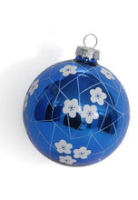 Load image into Gallery viewer, Floral Blue and White Ornament