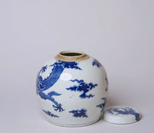 Load image into Gallery viewer, Dragon Lidded Round Storage Jar